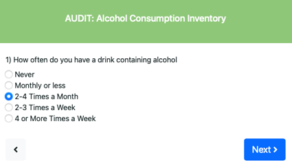 QuesGen example research AUDIT questions